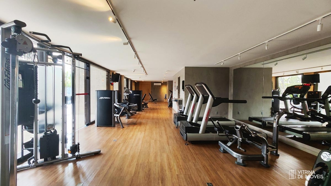 Vista da Academia reformada no Edifício Honfleur Real Parque.